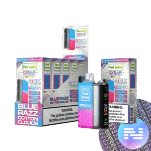 Blue Razz Cotton Clouds Pod Juice x OXBAR Magic Maze 2 30K Puff Disposable Vape - Nexus Smoke